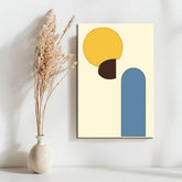 Painting by Numbers Art Minimalism Black Rainbow and Half Sun